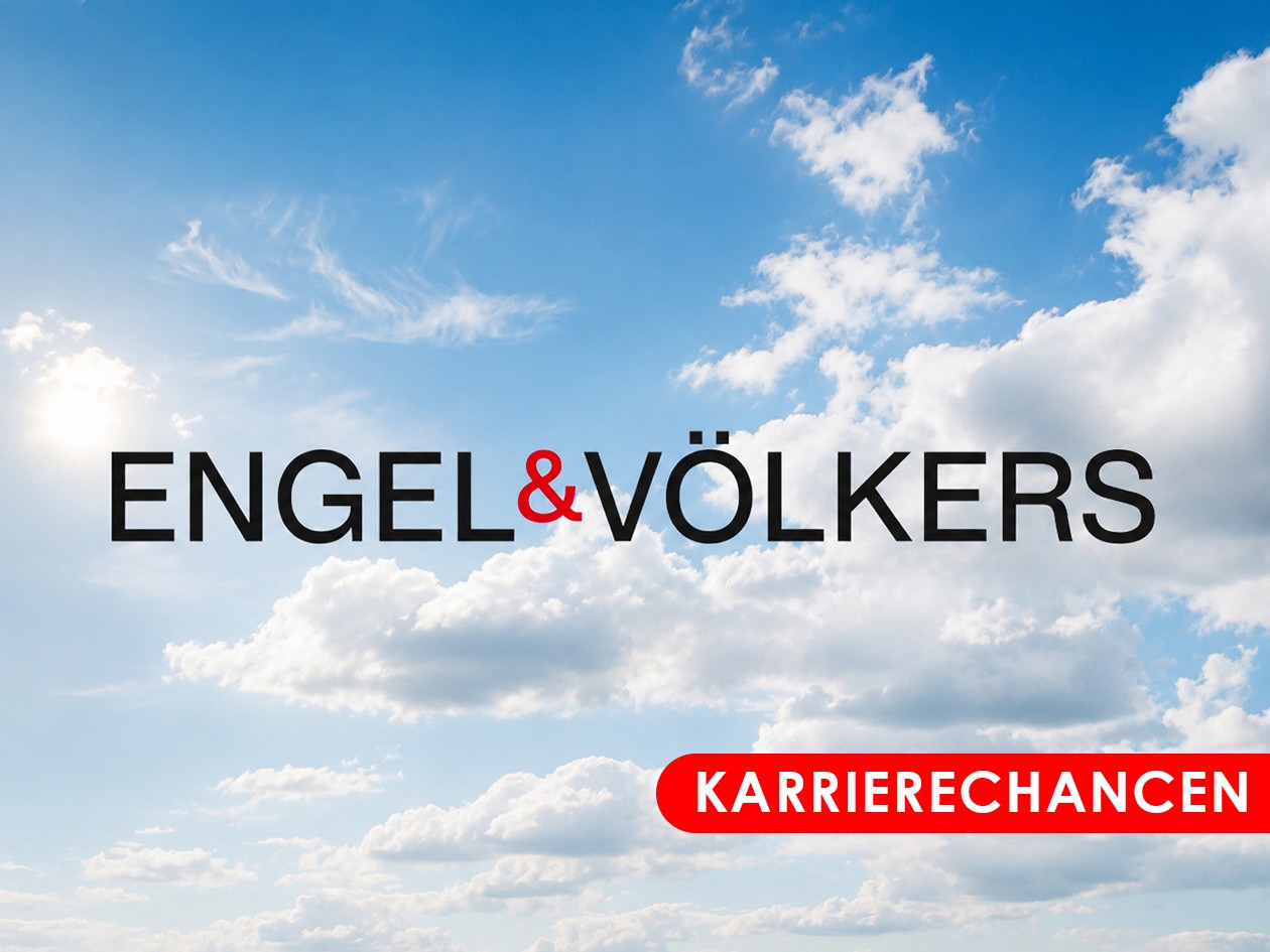 Engel & Völkers Logo vor blauem Himmel
